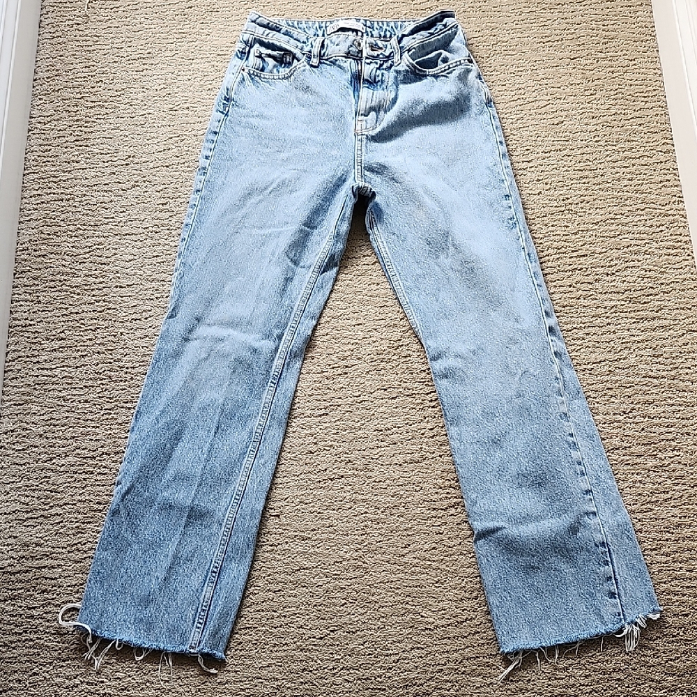 Zara Light Blue Flare Jeans